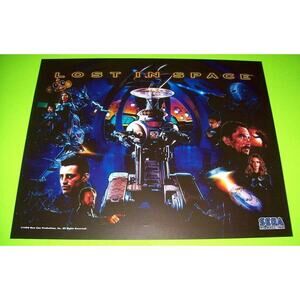Lost In Space Pinball Translite 1998 Original Unused Artwork Space Age Robot